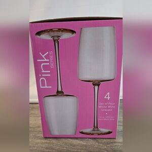 Pink Series White Wine Glasses - Set of 4